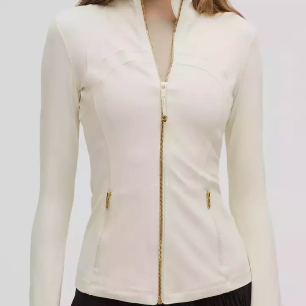 Lululemon Define Jacket Bone with Gold Zipper